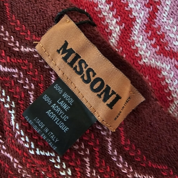 Missoni Sciappa Scarf Wool Blend made in Italy NWT - Picture 13 of 13